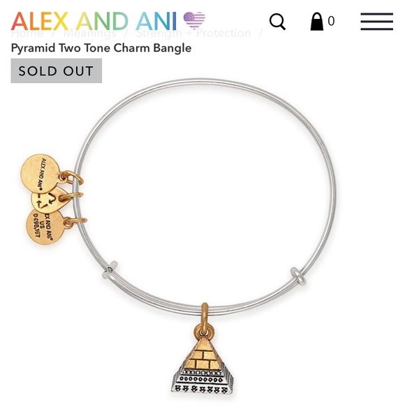 Alex And Ani Jewelry Alex Ani Twotoned Egyptian Pyramid Bracelet Poshmark